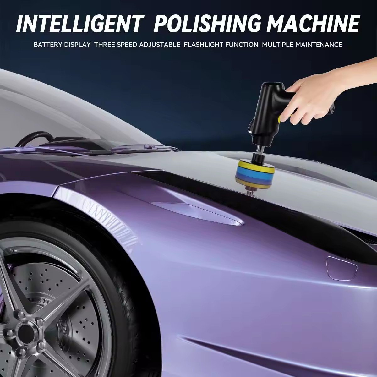 Mini Polisher Machine for Cars 2000mah Lithium Rechargeable Battery New Arrive Wax-polishing Auto Tool