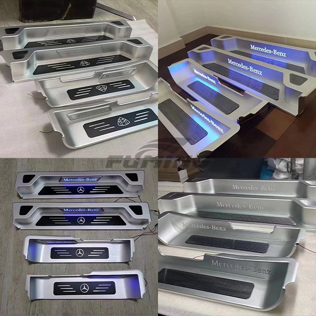 Mercedes V Class 220/260/250 Accessories Luxury Interior Modified Threshold Welcome Pedal With Light for 447 V Class