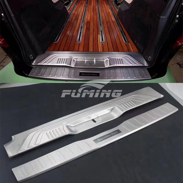 Mercedes V Class 220/260/250 Accessories Luxury Interior Modified Threshold Welcome Pedal With Light for 447 V Class