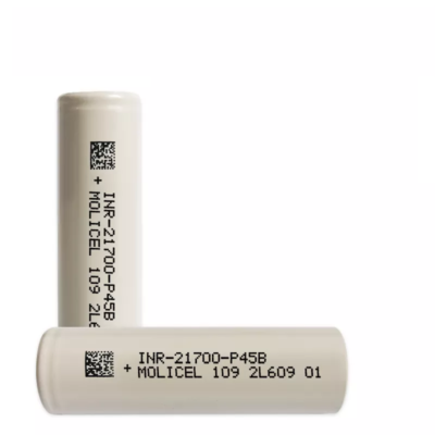 MOLICEL 100% Original High Capacity INR21700 P45B 3.6V 4500mAh 45A High Discharge Rechargeable Battery Made in Taiwan