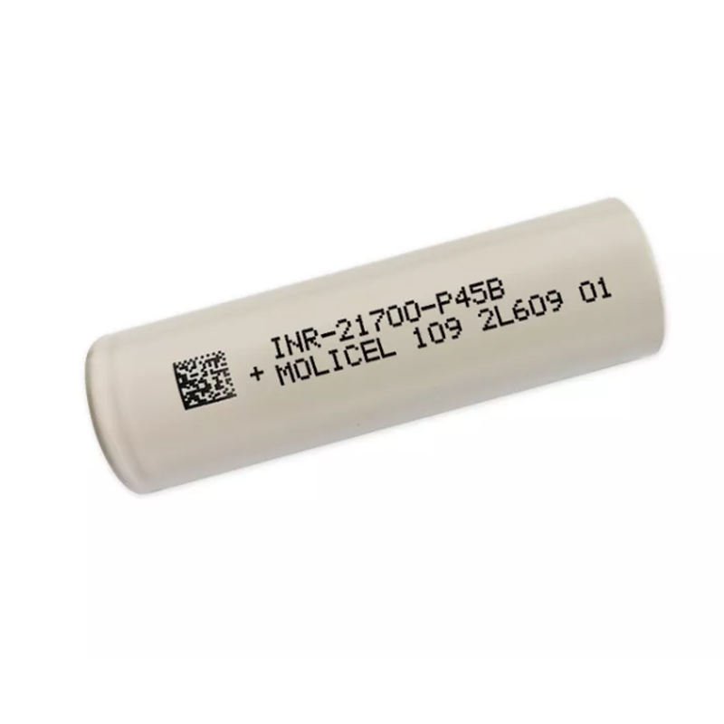 MOLICEL 100% Original High Capacity INR21700 P45B 3.6V 4500mAh 45A High Discharge Rechargeable Battery Made in Taiwan
