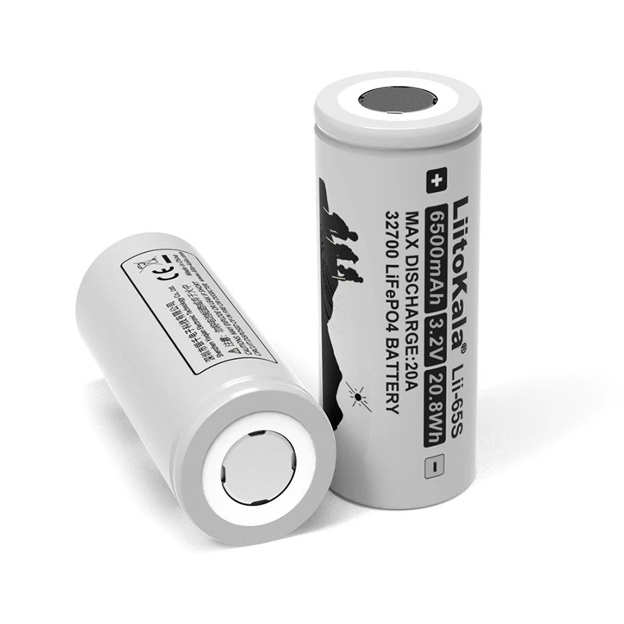 LII-65S 32650 3.2V LiFePO4 6500mah 35A Continuous Discharge High Power Battery for Screwdriver Electric Bike Powered LiitoKala