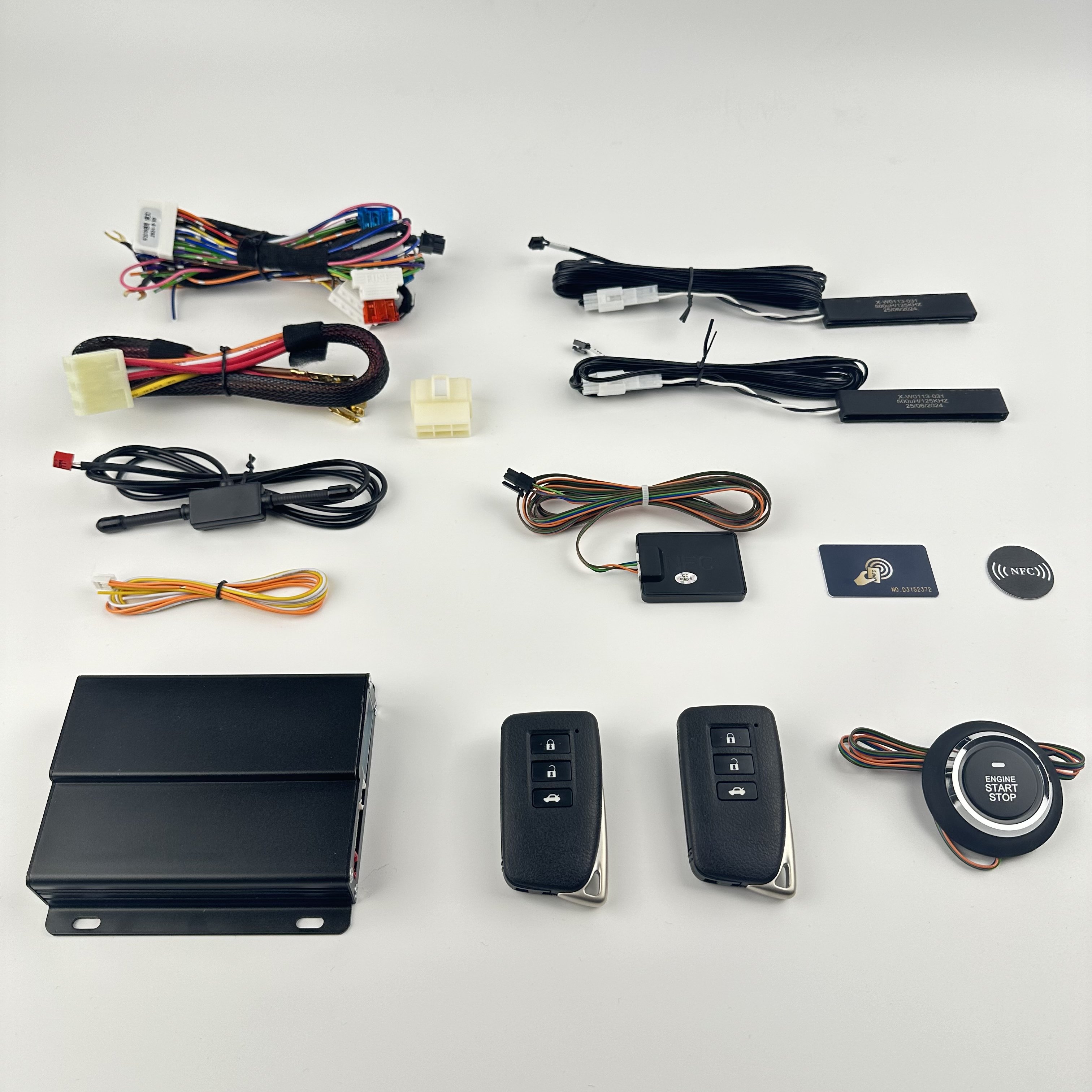 High-Quality Car Anti-Theft Alarm with Remote Engine Start/Stop, Trunk Keyless Entry for Toyota, Nissan, and Honda