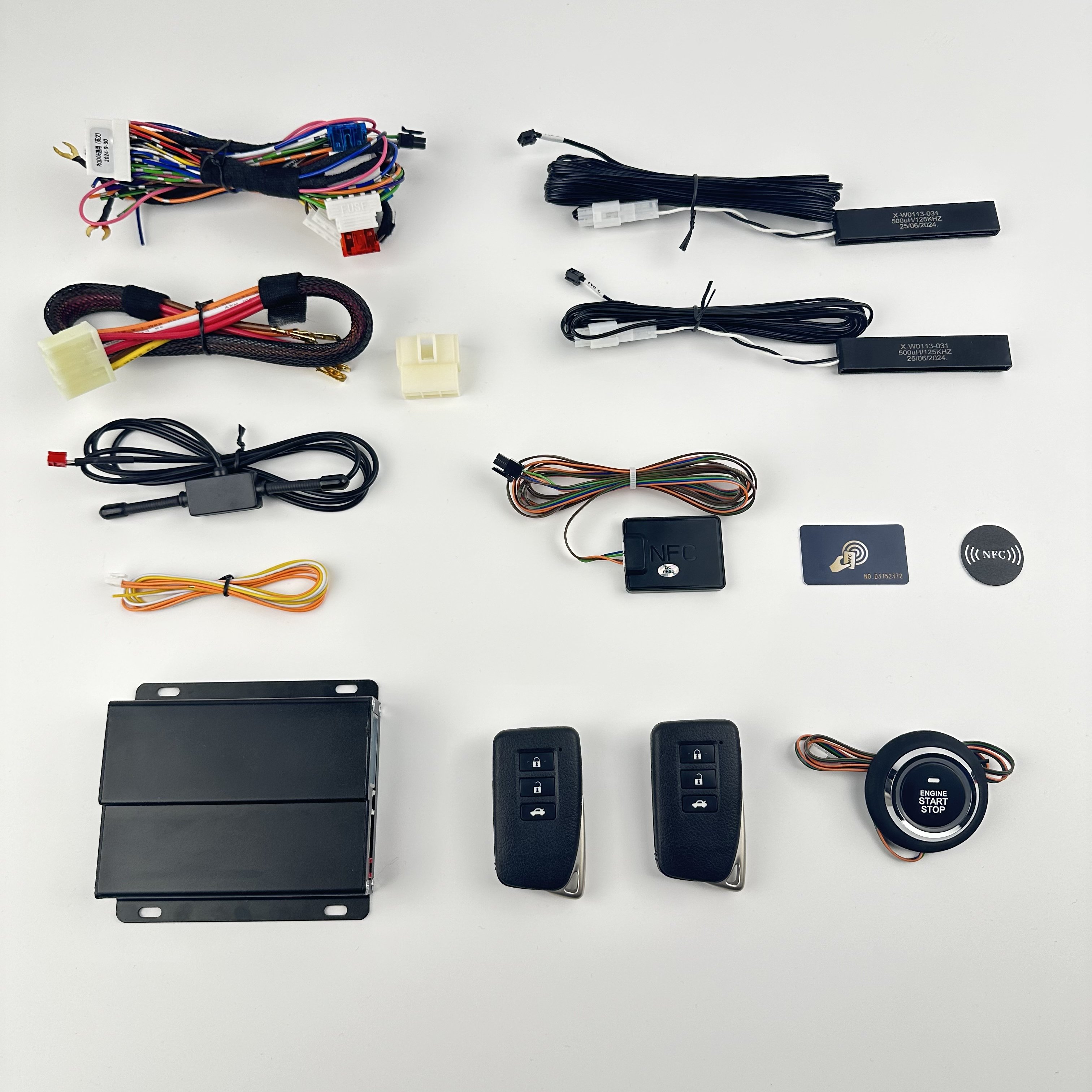 High-Quality Car Anti-Theft Alarm with Remote Engine Start/Stop, Trunk Keyless Entry for Toyota, Nissan, and Honda