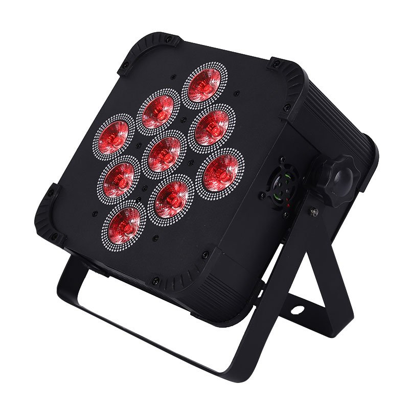 9*18w Battery Led Par Powered Uplights Dmx Control Wedding Stage 6in1 Uplight Wireless Par Light