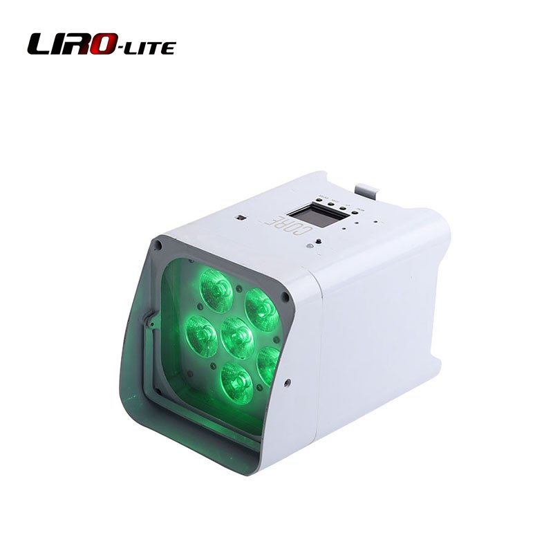 DMX 6*18W RGBWA UV 6in1 Battery Powered Uplight LED Par