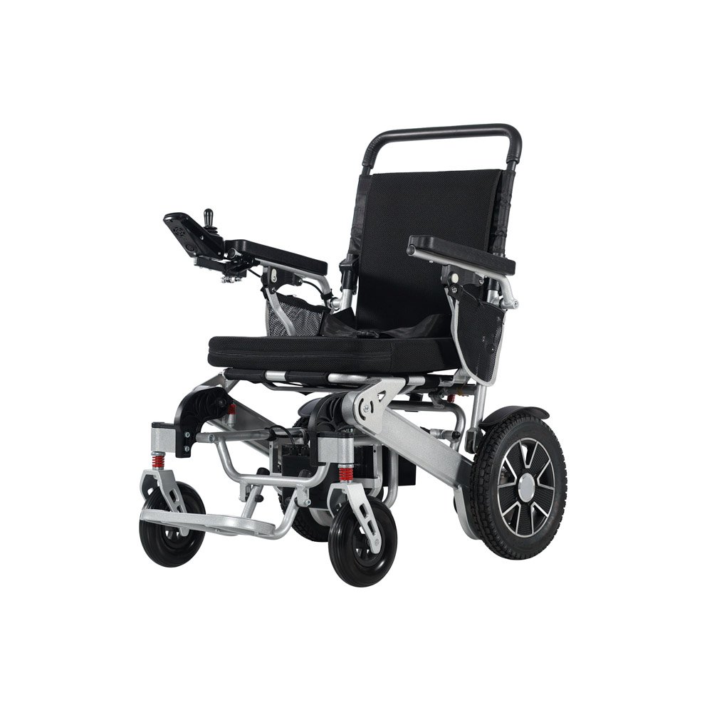 Wholesale Foldable Electric Wheelchairs lightweightElectric Automatic Folding Wheelchairs With Remote For Disabled 60121-L026