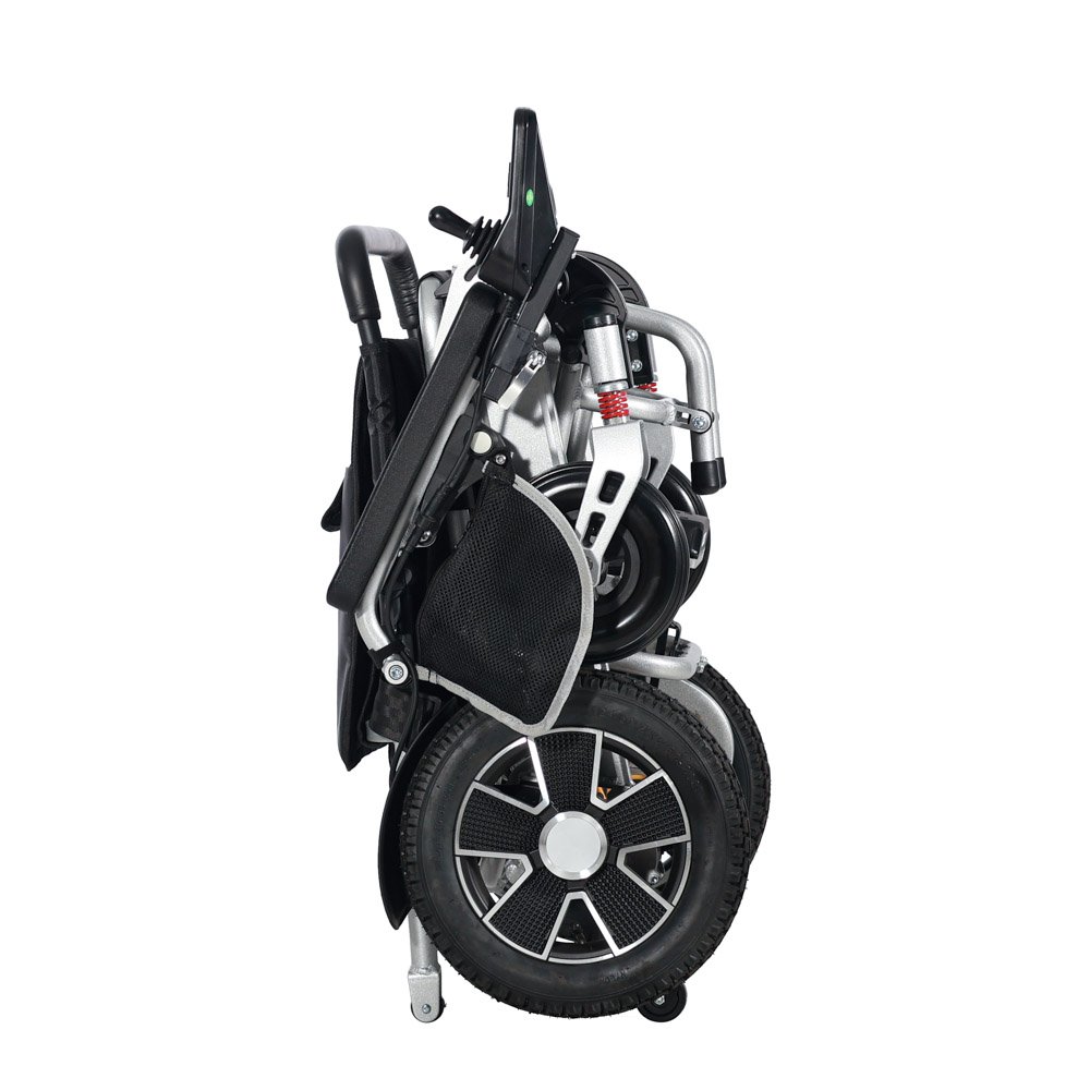 Wholesale Foldable Electric Wheelchairs lightweightElectric Automatic Folding Wheelchairs With Remote For Disabled 60121-L026