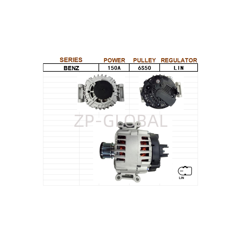 Alternator Car Parts in China A0141544302 for Mercedes-Benz S-Class S350