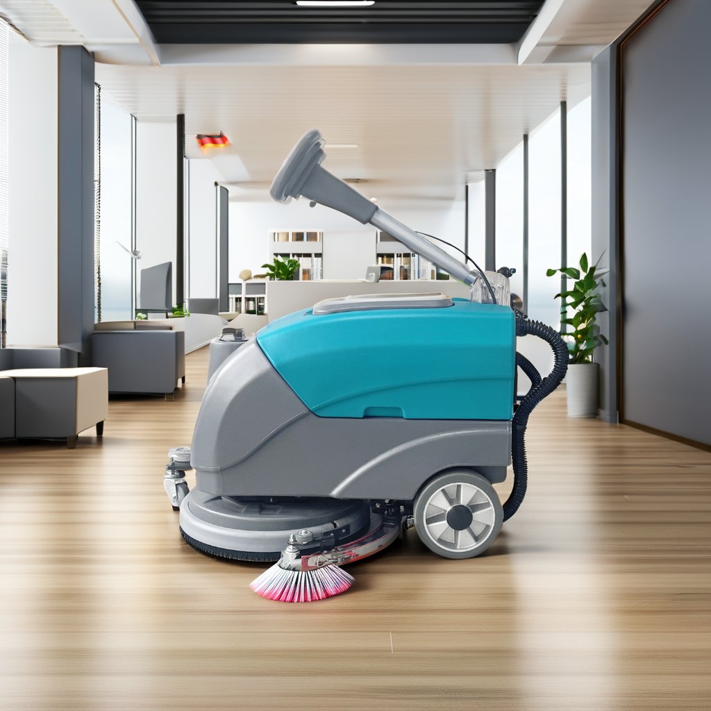GS400 Battery-Powered Auto Scrubber Electric Floor Washing Machine for Cleaning Tiles for Restaurant Use New Condition