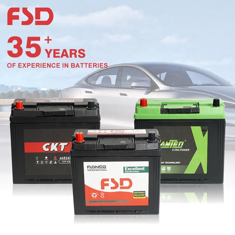 High Quality 380 CCA Movable JIS Standard Lead Acid Auto Battery Boats Vehicles Maintenance Free 12V 45Ah Car Battery