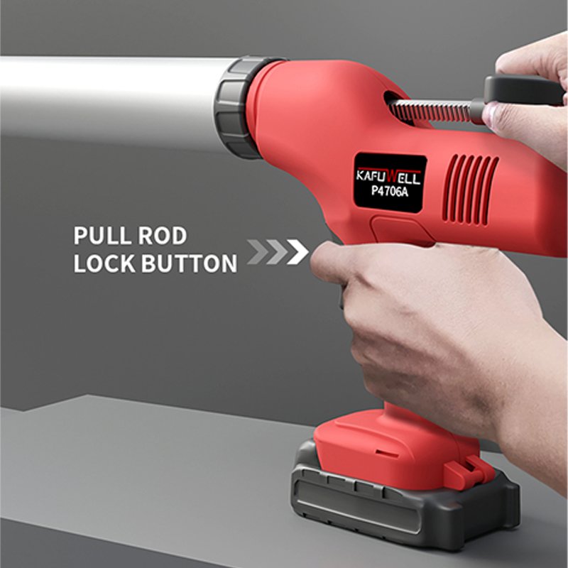 KAFUWELL P4706A 400-600ml Cartridge Tube Sausage Electric Manual Auto Caulking Gun for Pu Silicone Acrylic Glue Sealant