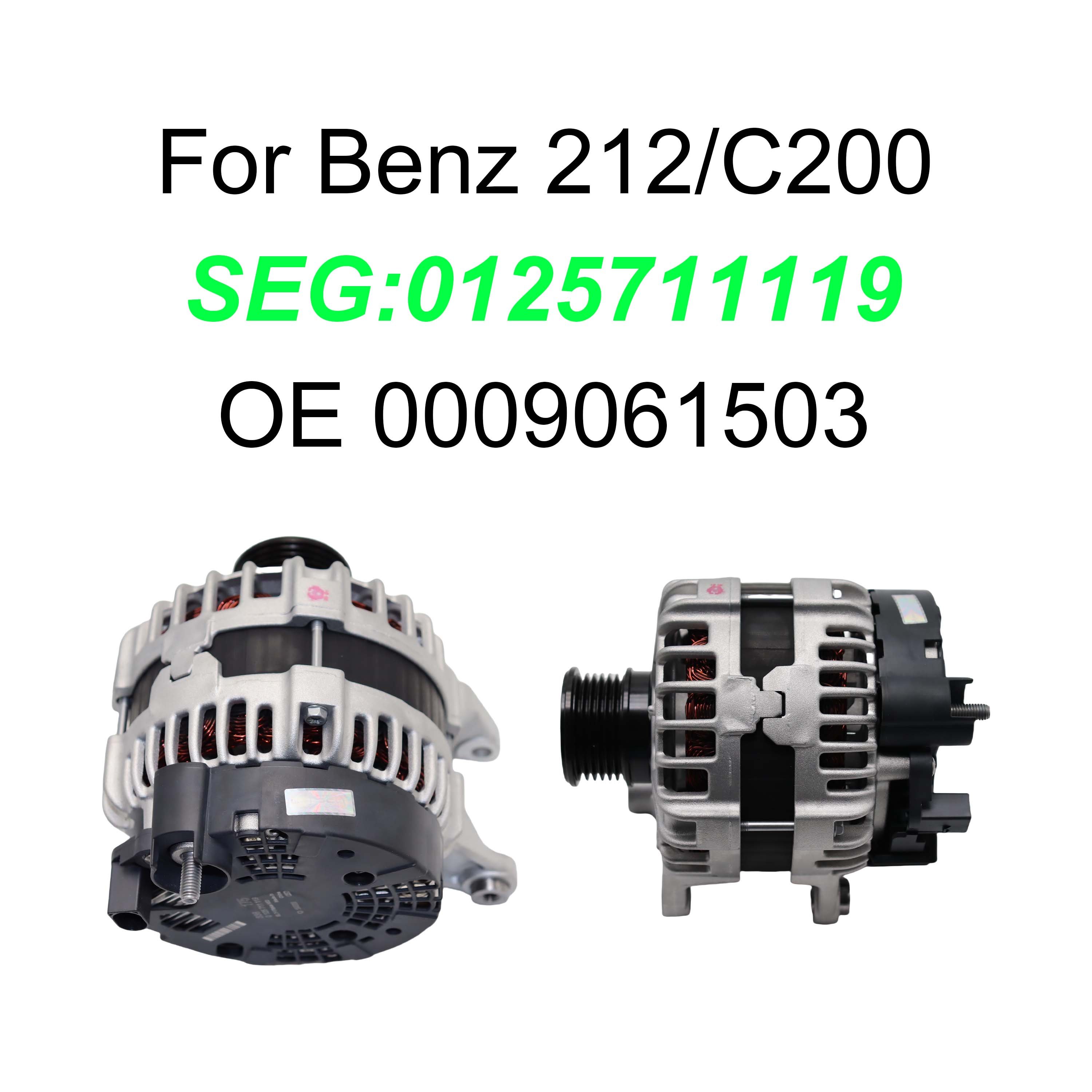 0009061503 Alternator Car Alternator 12V 90A With Pump Alternator for Car for Mercedes-Benz W213 W212 W205 C200 E180 E200 E260
