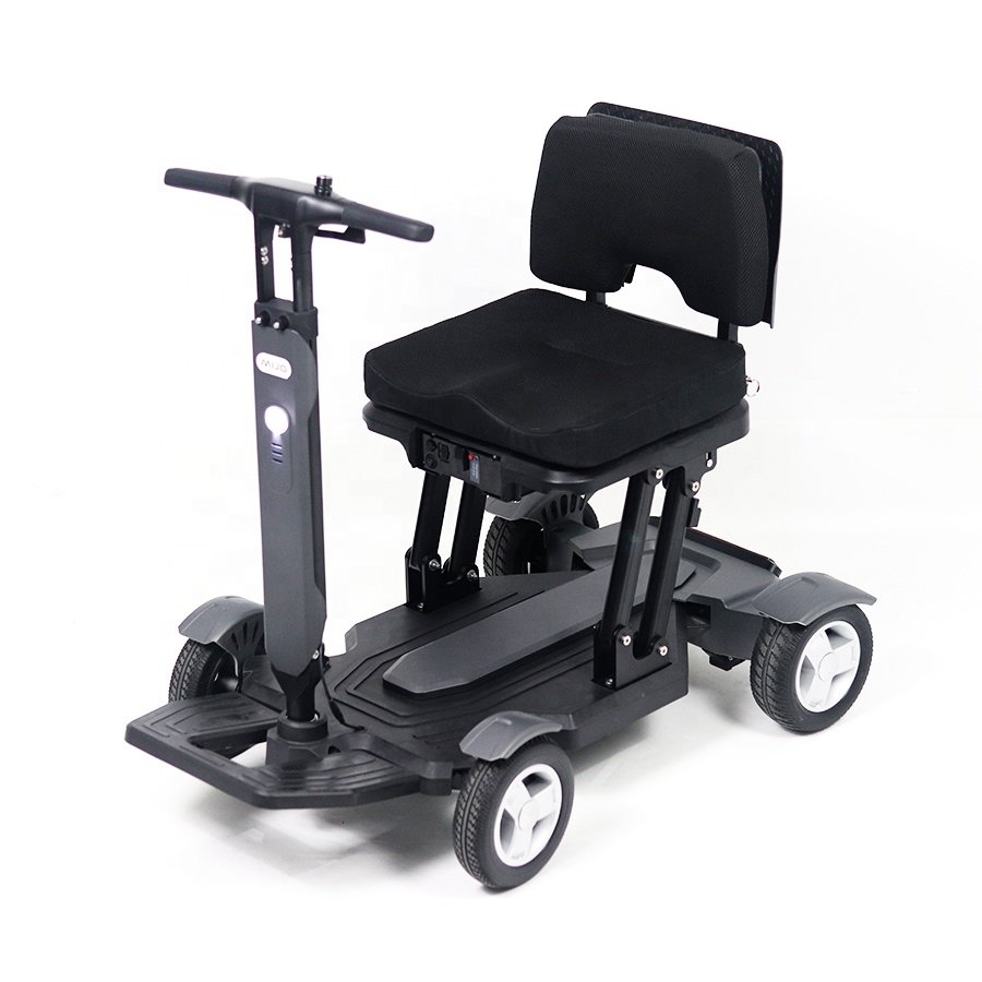 MIJO Lightweight Easy to Carry Cheap Auto Folding Small Elderly Scooters 4 Wheel Electric Mobility Scooter for Seniors