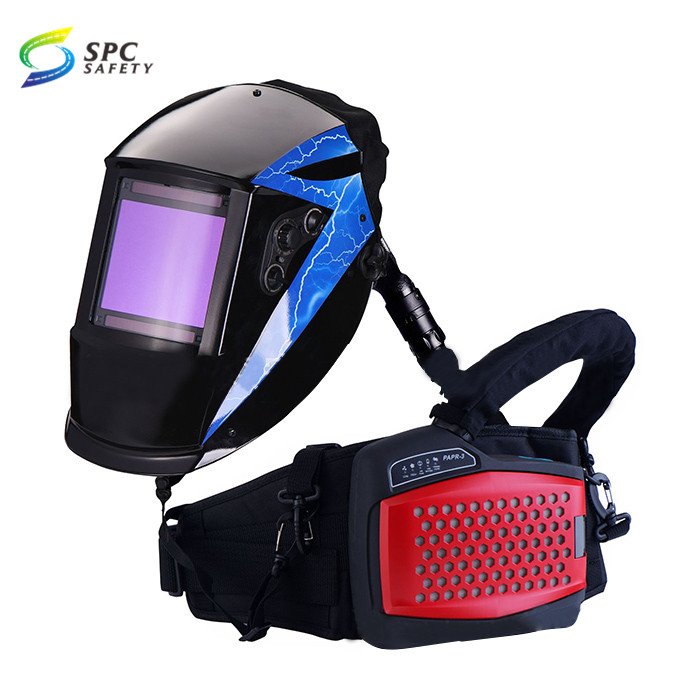 Fashion Orange White Industrial Safety Grinding Cutting Solar Powered Auto Darkening Welder Hood Dimming Welding Mask Helmet