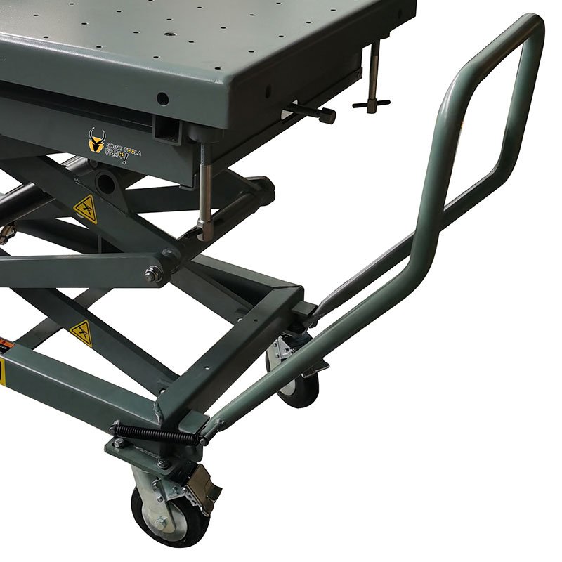 1200 Kgs Electric Scissor Design Auto Battery Lift 1900mm Garage Equipment for Engine Gearbox Battery Pack