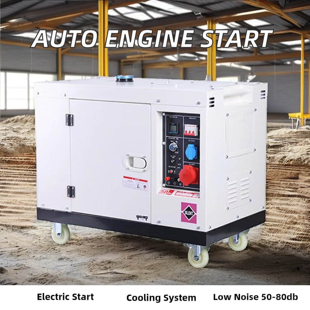 Silent 5kw Air Cooling Diesel Gen Set Small 60Hz Auto Starter with Remote Control Dual Voltage Option-220V/380V/110V