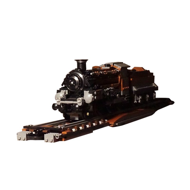 GoldMoc German Steam Train MOC-82798 10277 Crocodile Locomotive Alternative Build Building Blocks Set Kid Puzzle Toy