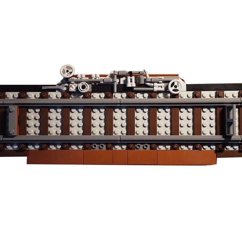 GoldMoc German Steam Train MOC-82798 10277 Crocodile Locomotive Alternative Build Building Blocks Set Kid Puzzle Toy