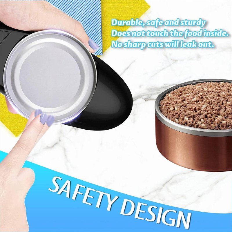 Kitchen Gadgets Tools Smooth Edge Jar Tin Opener One-Touch Auto Electric Can Openers for Seniors Automatic Can Opener Electric