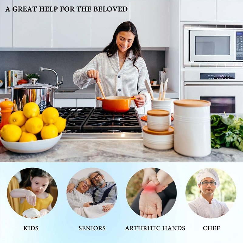 Kitchen Gadgets Tools Smooth Edge Jar Tin Opener One-Touch Auto Electric Can Openers for Seniors Automatic Can Opener Electric
