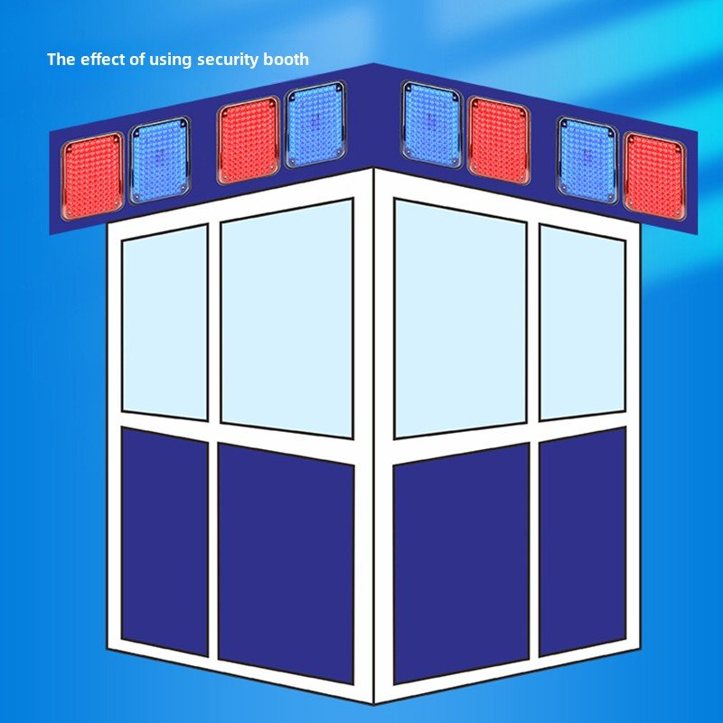 Ambulance LED Warning Light Security Booth Alternating Red and Blue Flashing Lights 12V Yellow LED Color