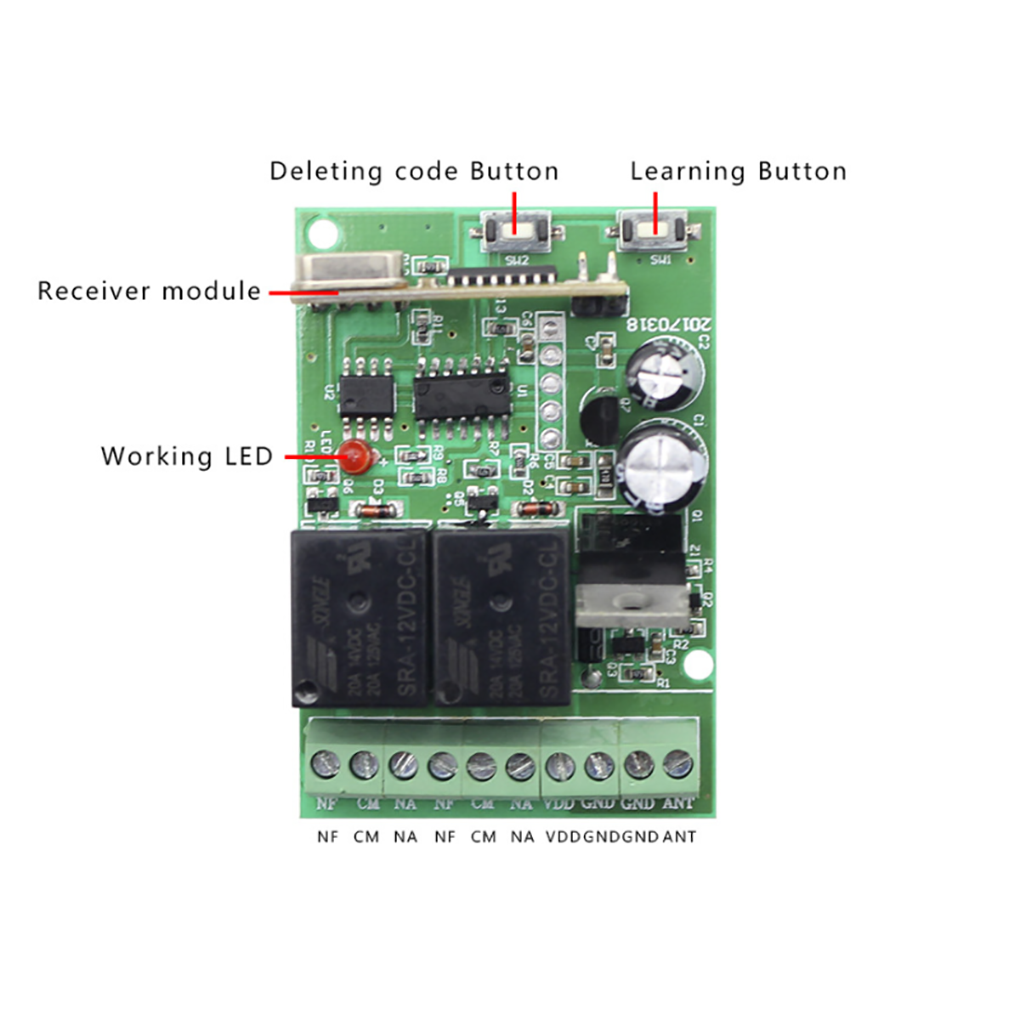 DC12V/24V Wireless RF Water Pump Remote Control Switches Transmitter and Receiver Starter Kit for Water Pump
