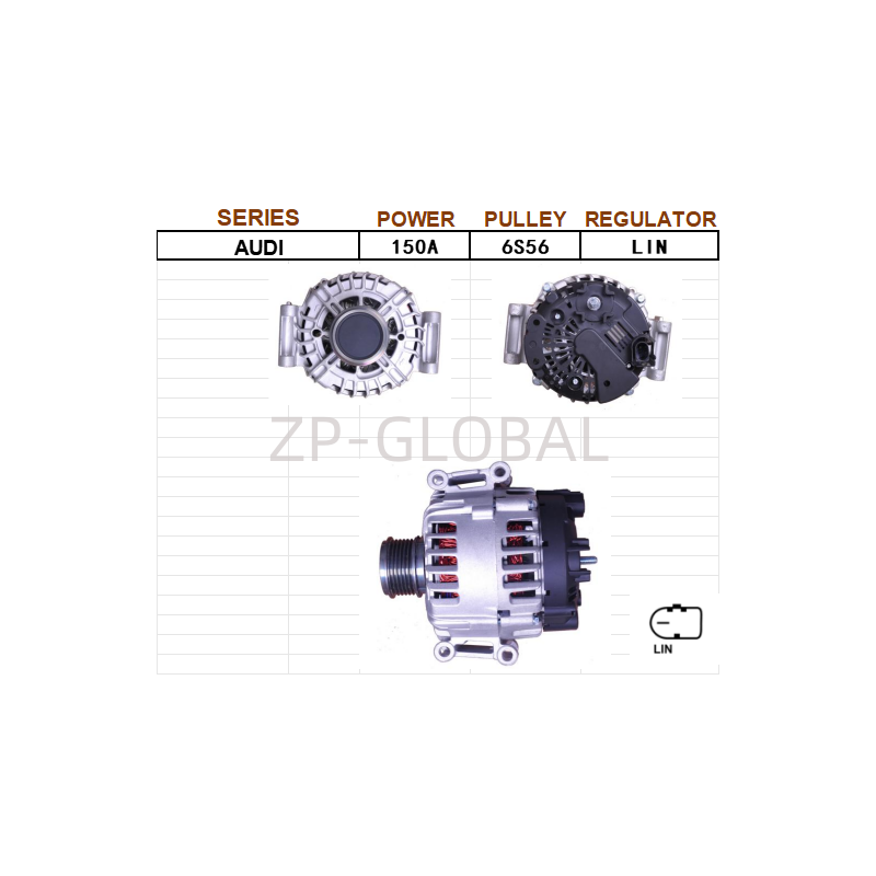 all car alternator pulley 06H 903 026/026B for Audi C7 2.0T