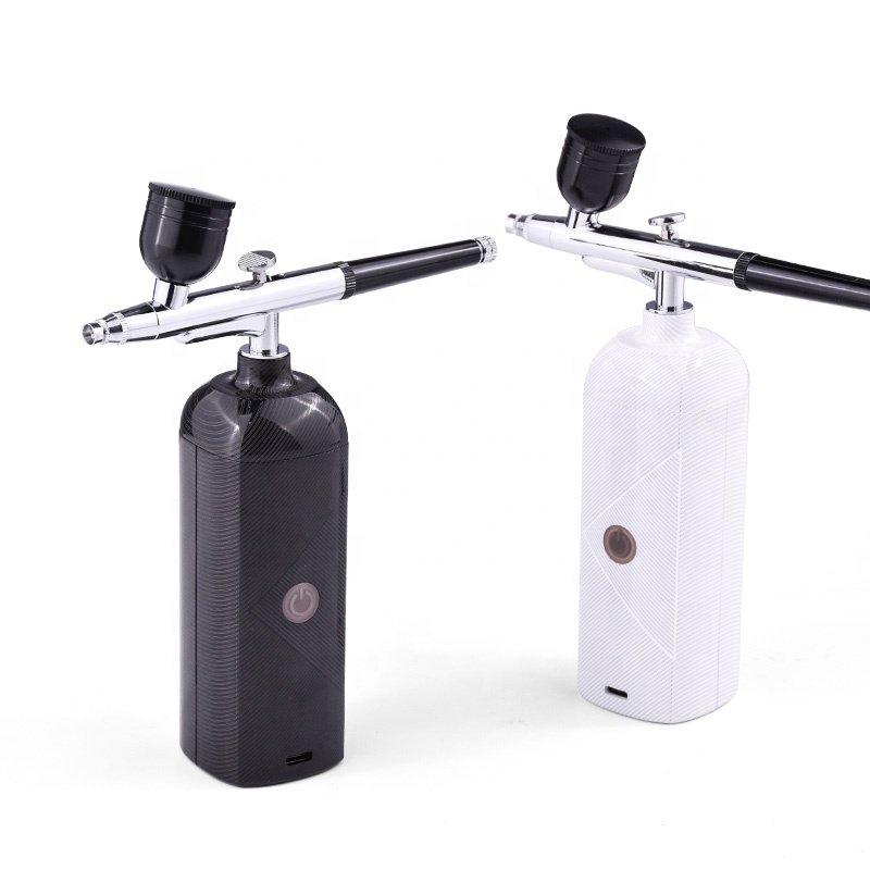 NEW Arrival Cordless Airbrush Compressor Non-Clogging High-Pressure Air Brush Set with 0.3mm Nozzle and Cleaning Brush