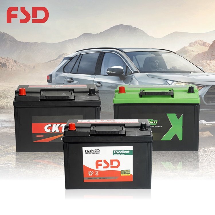 OEM ODM JIS Standard Electric Vehicles Boats 12V 80Ah 530A Maintenance Free Lead Acid Auto Battery