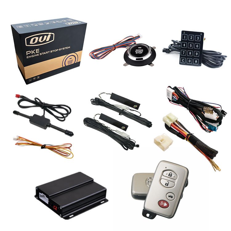 OVI Auto Electronics 12V One Way Passive Keyless Entry Remote Engine Start Stop Car Alarm