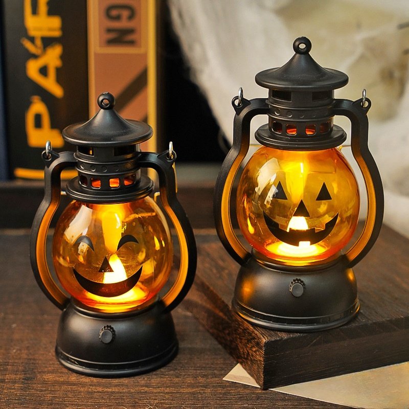 Halloween Decoration Pumpkin Lanterns Electronic Candle Lights LED Handheld Lights Party Decorations Party Atmosphere Props