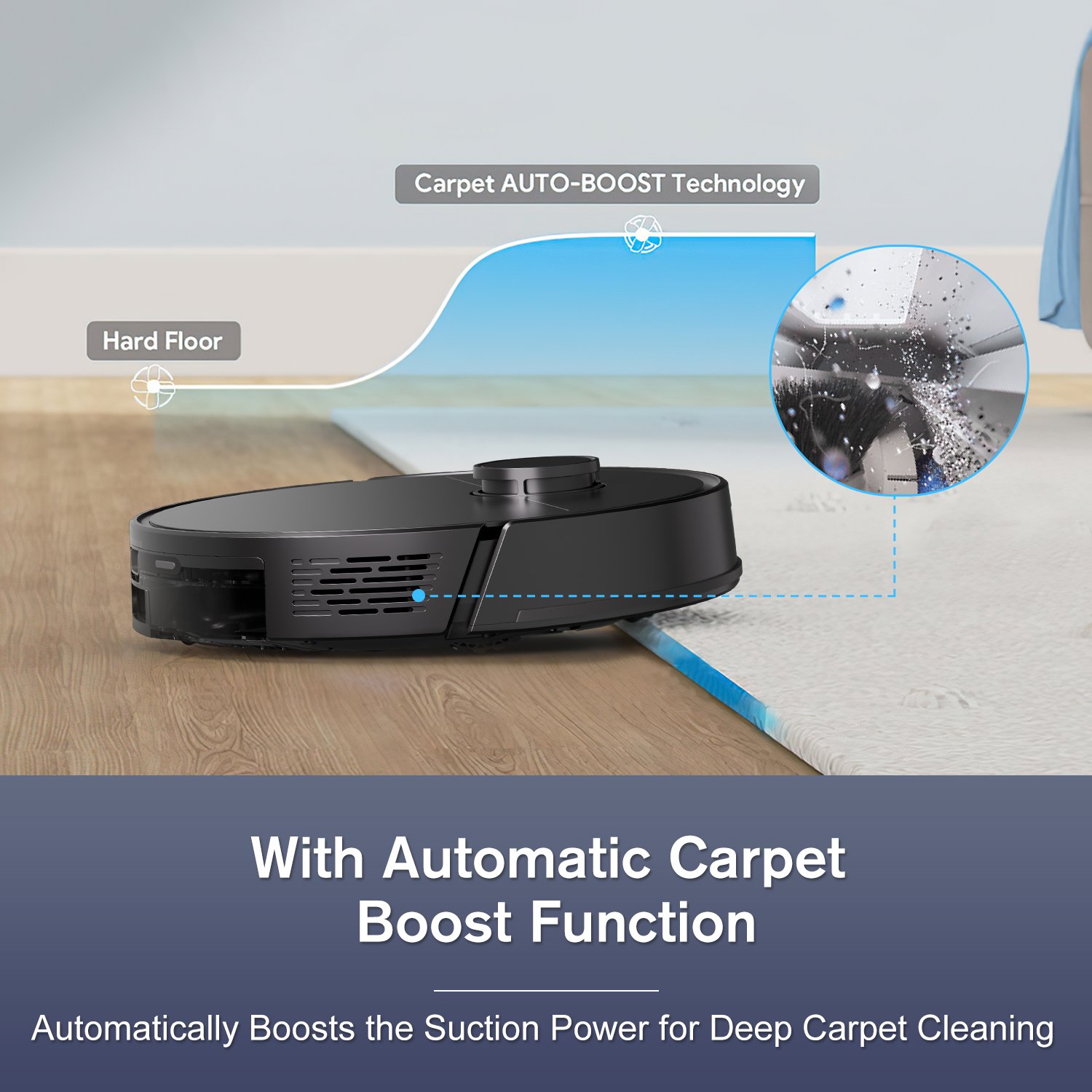 Automated Cleaner Mop Laser Dropship Wholesale Automatic Cleaning Mopping Vacuum Robot