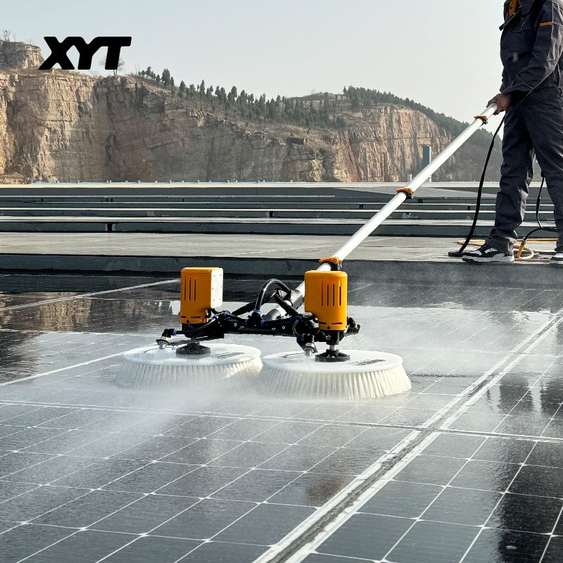 XYT Solar Panel Cleaning Automation with Solar Panel Cleaning Brushless Double Motor X4