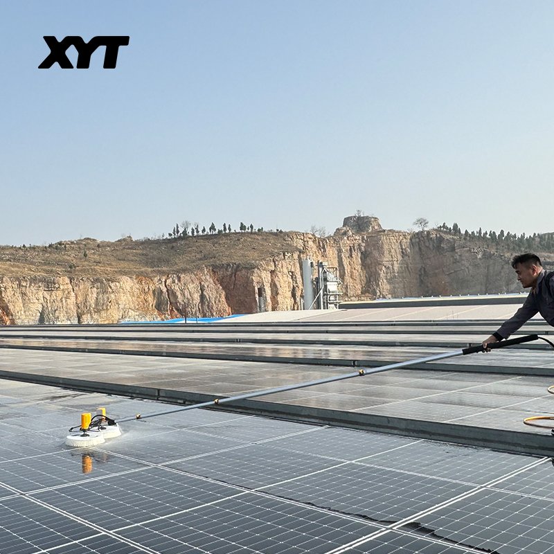 XYT Solar Panel Cleaning Automation with Solar Panel Cleaning Brushless Double Motor X4