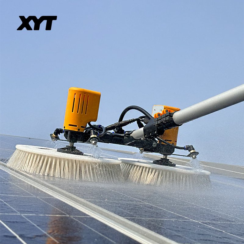 XYT Solar Panel Cleaning Automation with Solar Panel Cleaning Brushless Double Motor X4