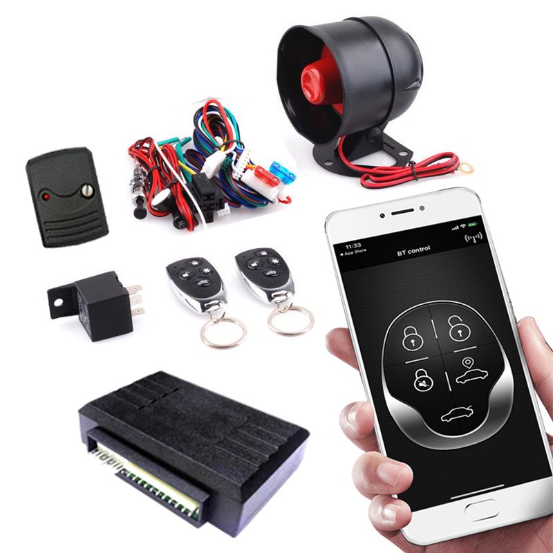 Smartphone BT Car Alarm Universal DC 12V 370MHz Frequency (MHz) and Car Alarm for Android/IOS Mobile Phone South Africa