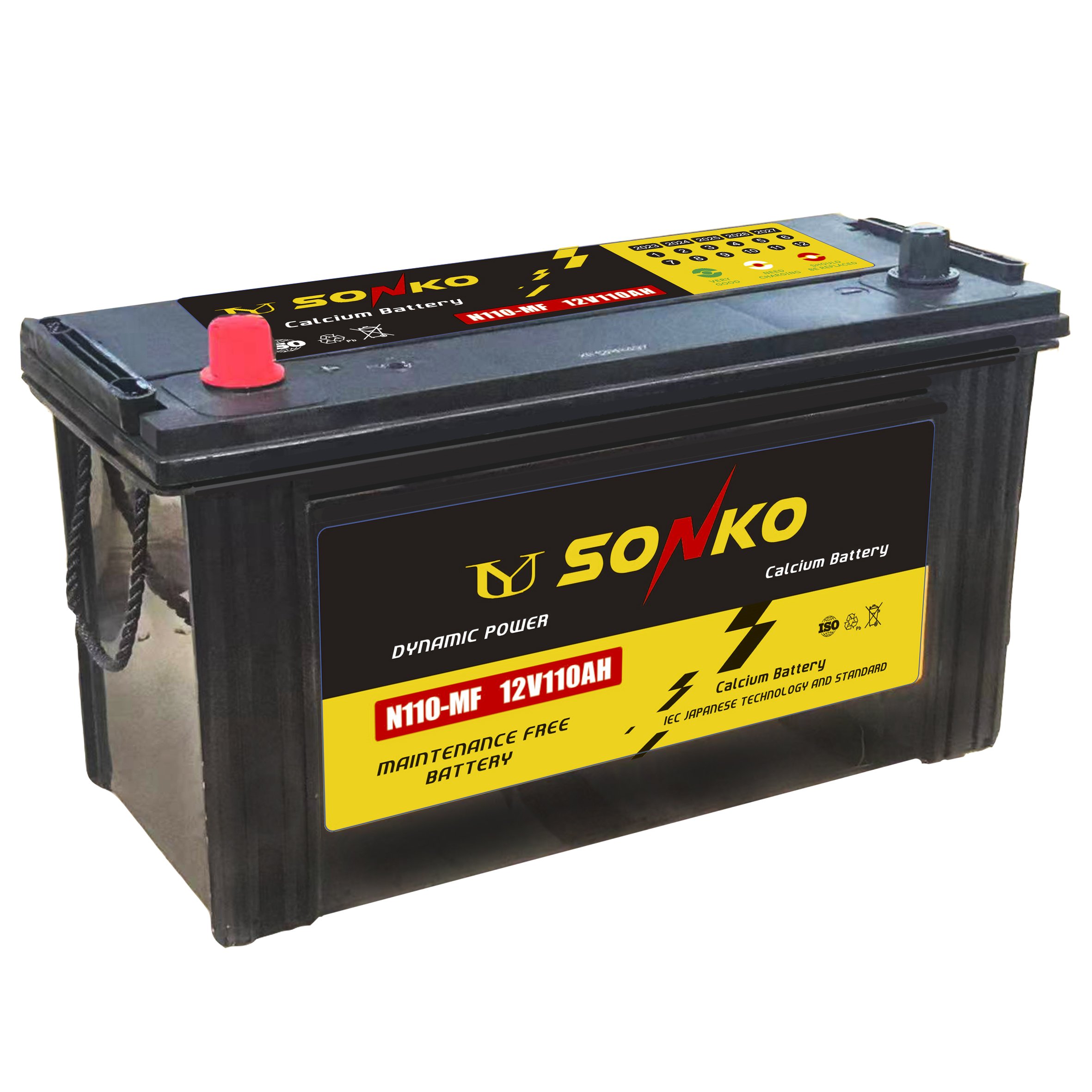 TOASAN N100 12V100AH Lead Acid Dry Charged Auto Battery--N100(12V100AH)