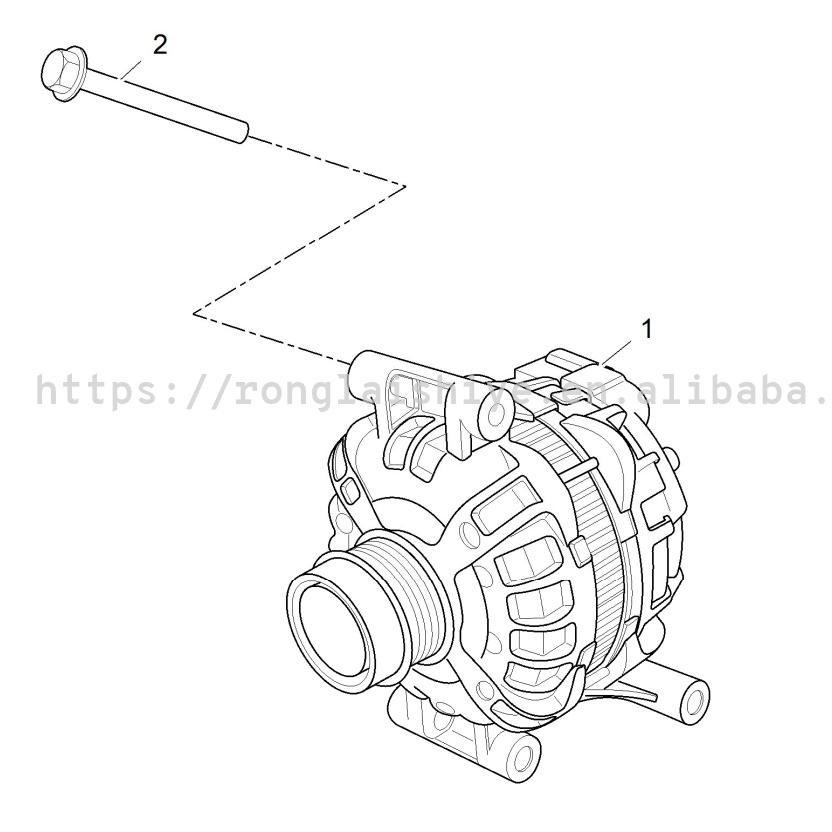 Original Genuine High Quality Auto Parts Car Alternator Generator Assembly for SAIC MGRX5 More Discounts Cheaper
