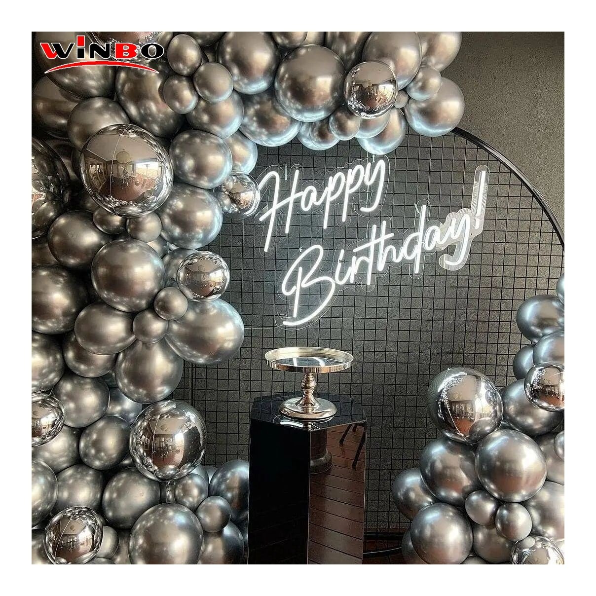 WinBo Fast Delivery Neon Light Sign Free Design Custom Led Light Letter Sign for Happy Birthday Party