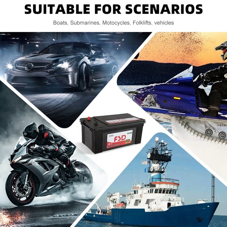 Good Quality JIS Standard Auto Battery Electric Vehicles 12V 150Ah Maintenance Free Lead Acid Car Battery