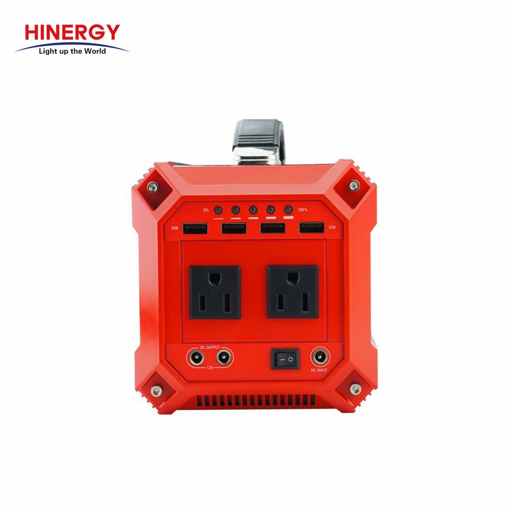 Hinergy Outdoor Solar Power Generator 300w 220 Volt Ipower Small Portable Mini Generator 12v DC Set