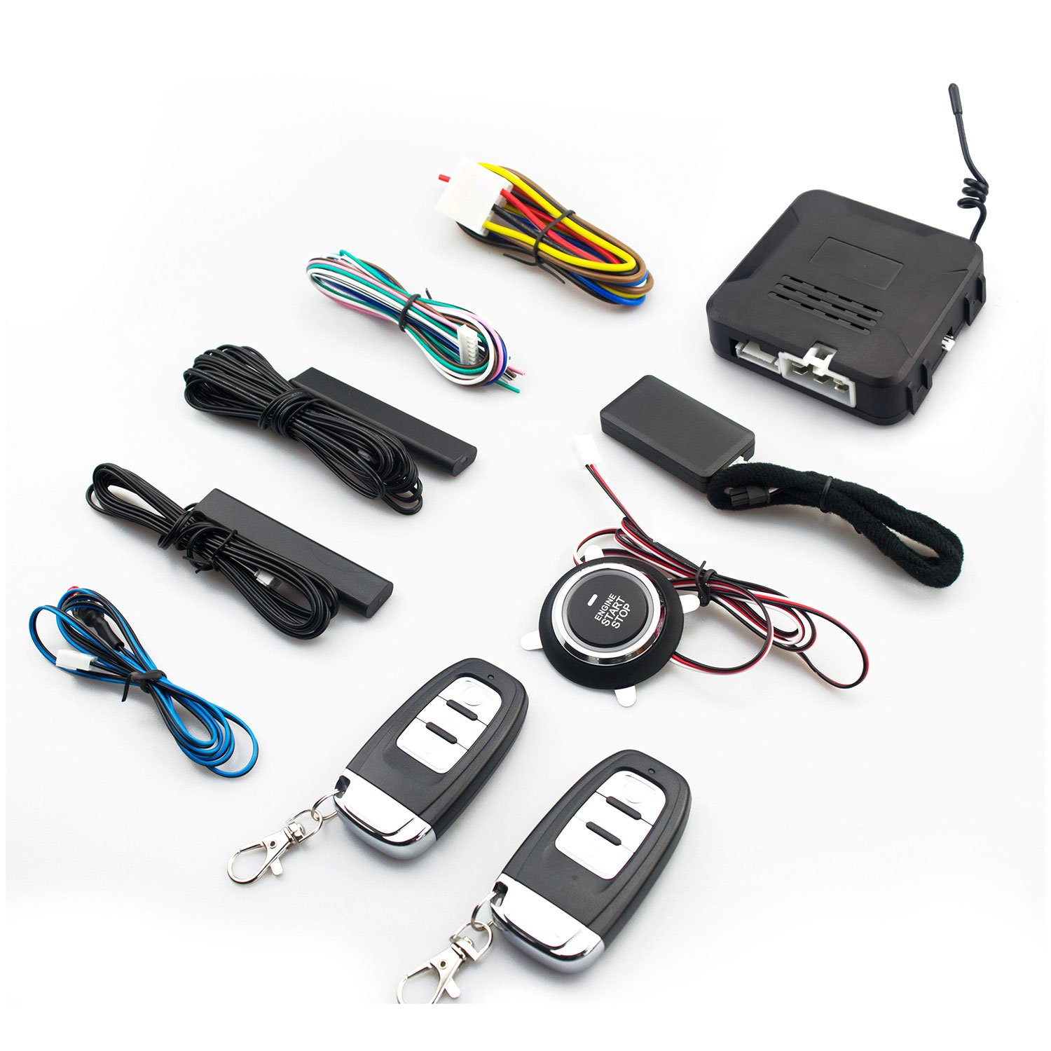 Intelligent Phone Application Control Car Push Button Start Remote Starter Ignition System Pke Keyless Engine Start Stop Car