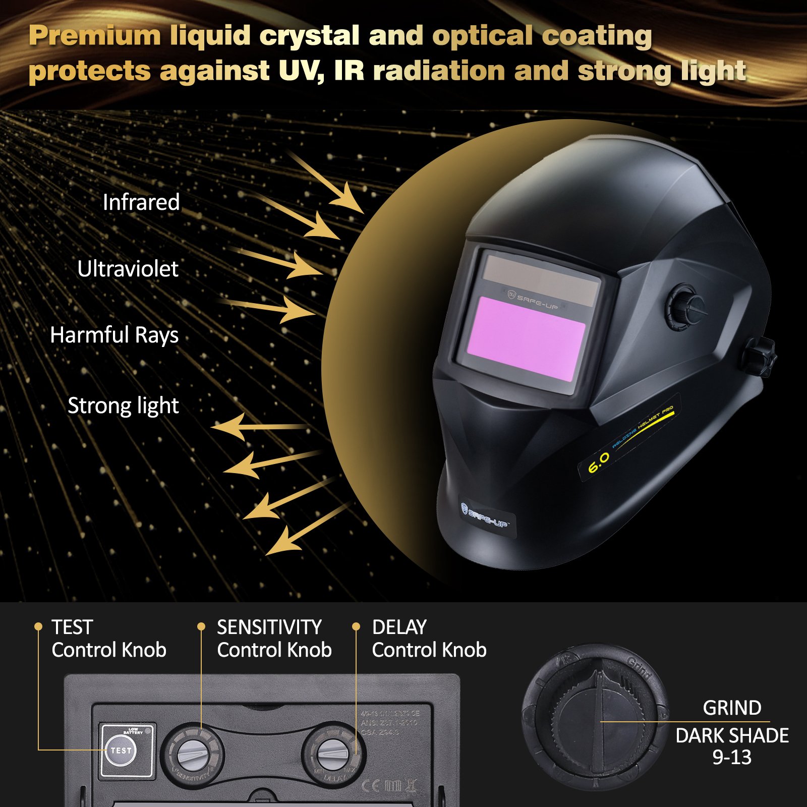 Auto Darkening Lens Digital Welding Helmet Welder Helmet Mask