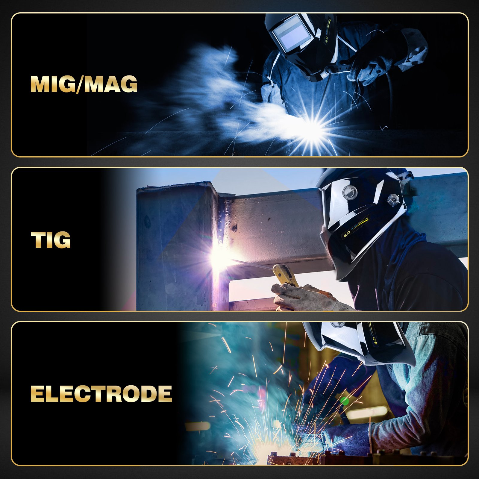 Auto Darkening Lens Digital Welding Helmet Welder Helmet Mask