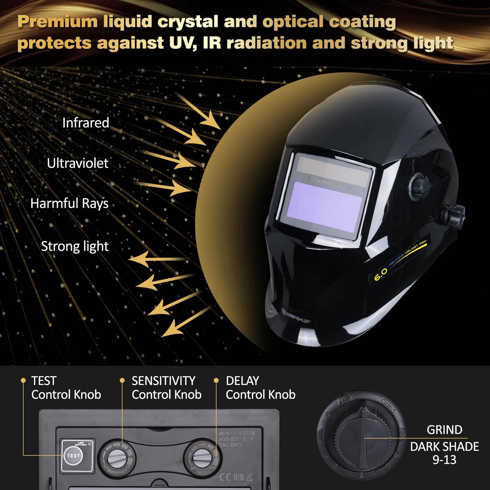 Auto Darkening Lens Digital Welding Helmet Welder Helmet Mask