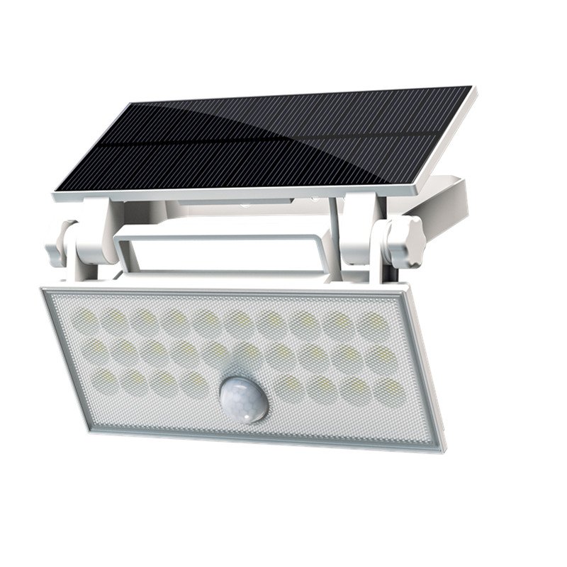 LED Solar Flood Light 100W High Lumen 1000LM Battery 2.6AH 4000K PIR Sensor Solar Led Outdoor Wall Lamp