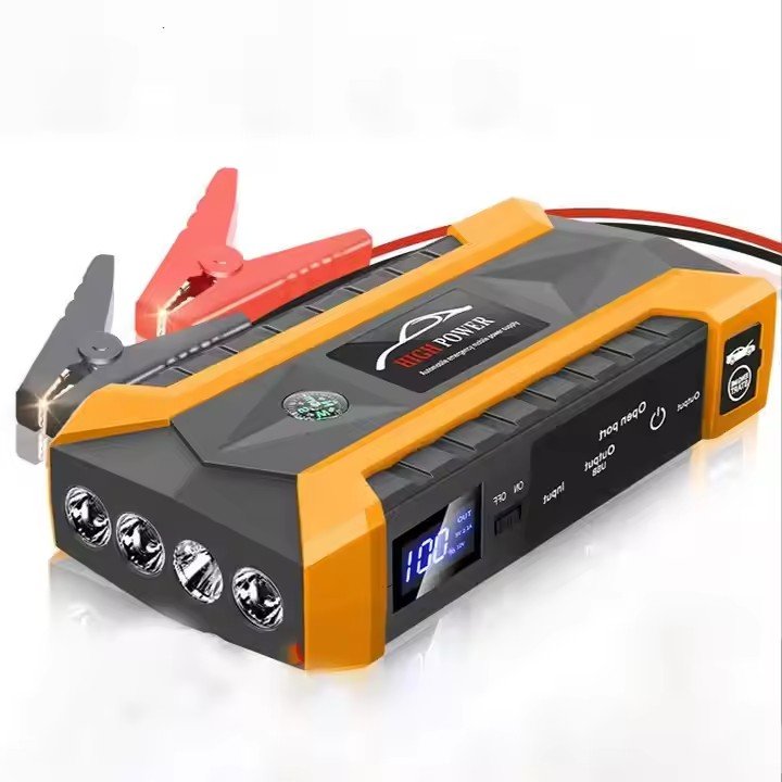 NCFKOS Car Battery Charger Jump Starter High Power Car Jump Starter 15V 1A Car Battery Jump Starter With Air Compressor Pump