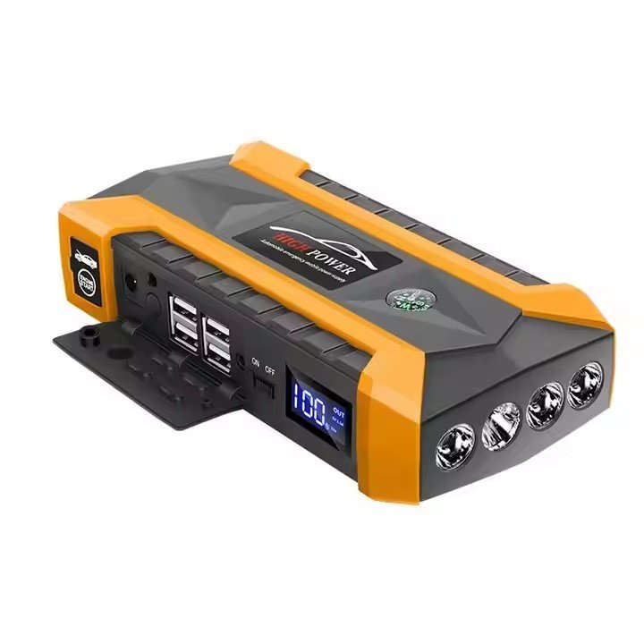 NCFKOS Car Battery Charger Jump Starter High Power Car Jump Starter 15V 1A Car Battery Jump Starter With Air Compressor Pump