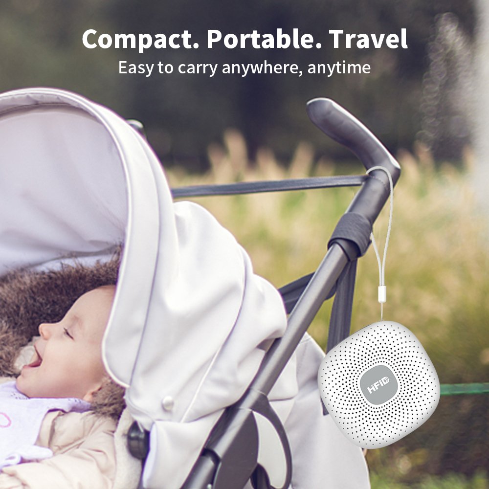HiFiD 2025 New White Noise Sleep Sound Machine and Night Light with 1800mAh Battery Portable Sound Machine for Baby